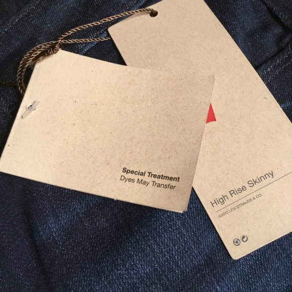 Levi's high rise skinny jeans NWT Bkack 28 - Picture 5 of 15